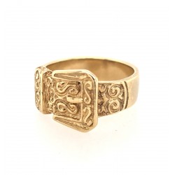 Pre Owned 9ct Buckle Ring ZA401